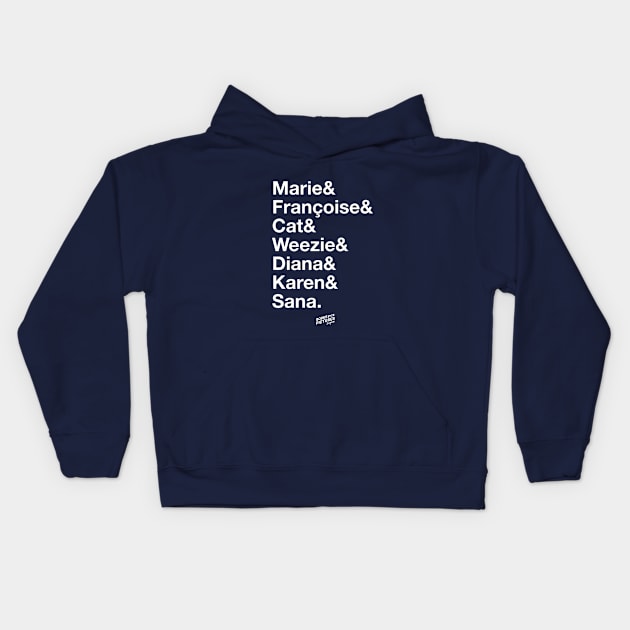 Women Make Your Faves Happen Kids Hoodie by bwp_eug